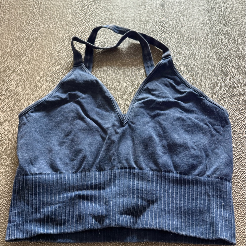 FP Movement by Free People Dark Blue Halter Bra
